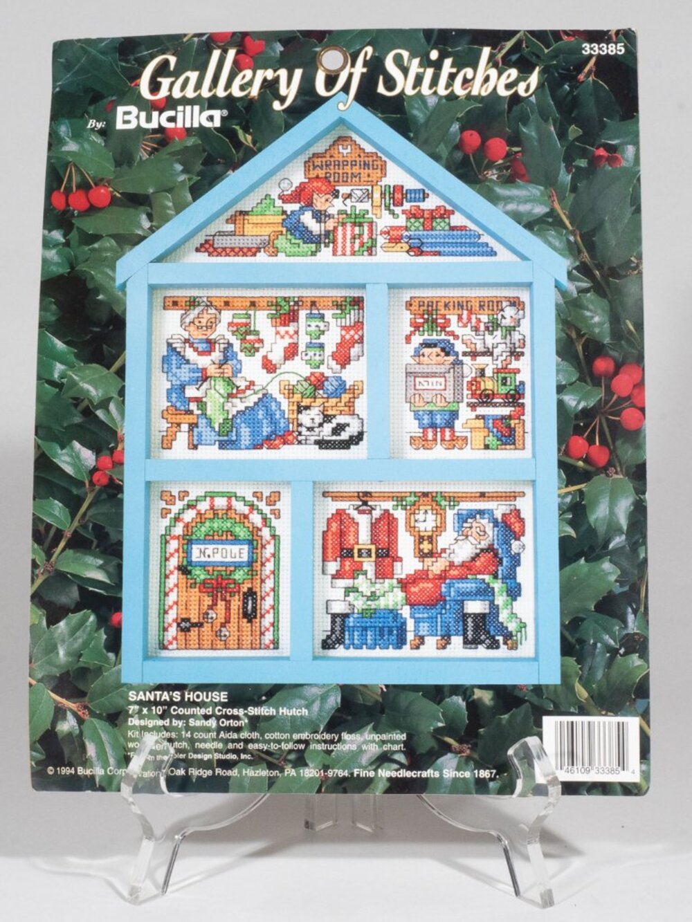 Santa's House Cross Stitch Kit by Bucilla Gallery of Stitches #33385